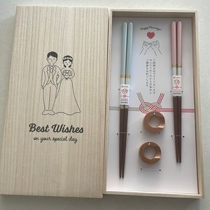 ISHIDA Japanese wedding gift set handcrafted chopsticks